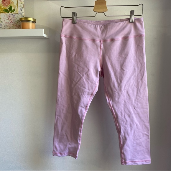 Savage Barbell pink cropped leggings L - Picture 2 of 5